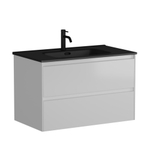 Тумба подвесная под раковину Sancos Cento, белый глянец 790х450х500