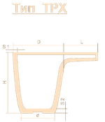 Тигель TPX 350 Lн=300