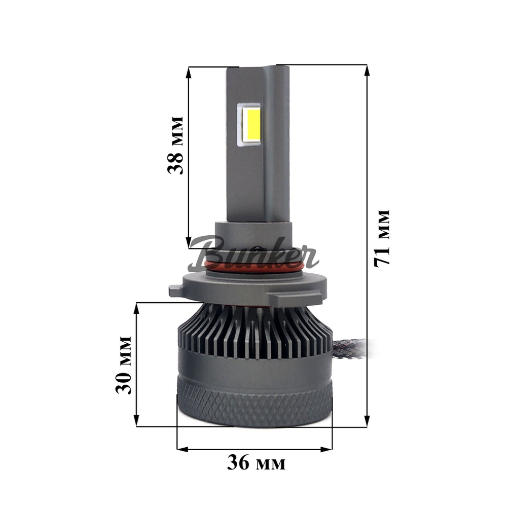 Светодиодные автомобильные LED лампы TaKiMi Progressive V2 HB3 (9005) 6000K 12/24V