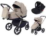 Детская коляска Rant Flex Therm Soft 3 в 1 с автокреслом Cruise Black Sandy Beige