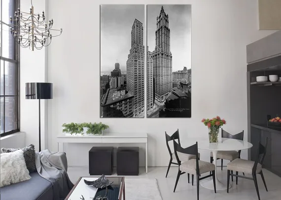 Модульная картина "Небоскребы мегаполиса"