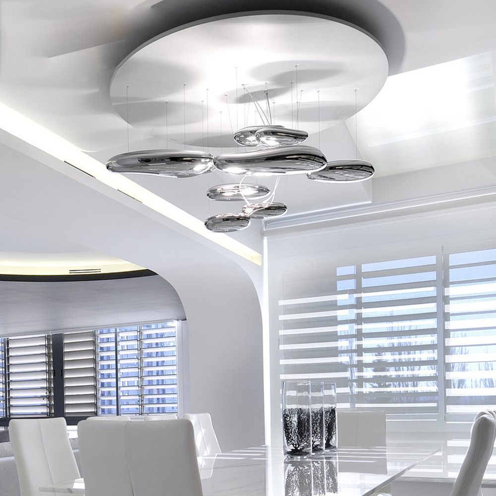 Pendant design lamp  Mercury by Artemide (8 lampshades)