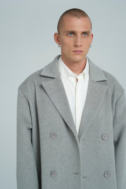 Пальто из шерсти и кашемира | grey