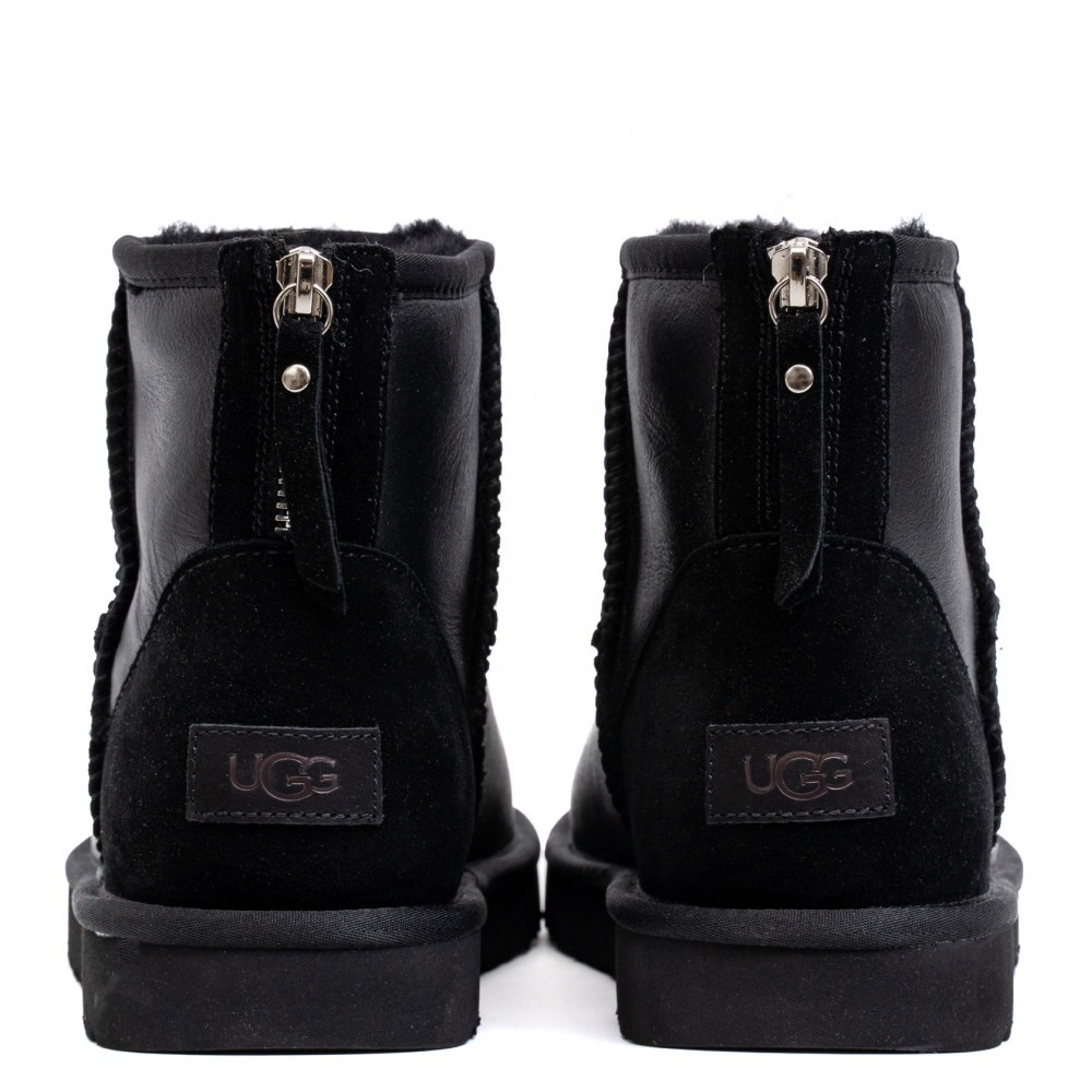 UGG Mens Classic Mini Zip Metallic Black