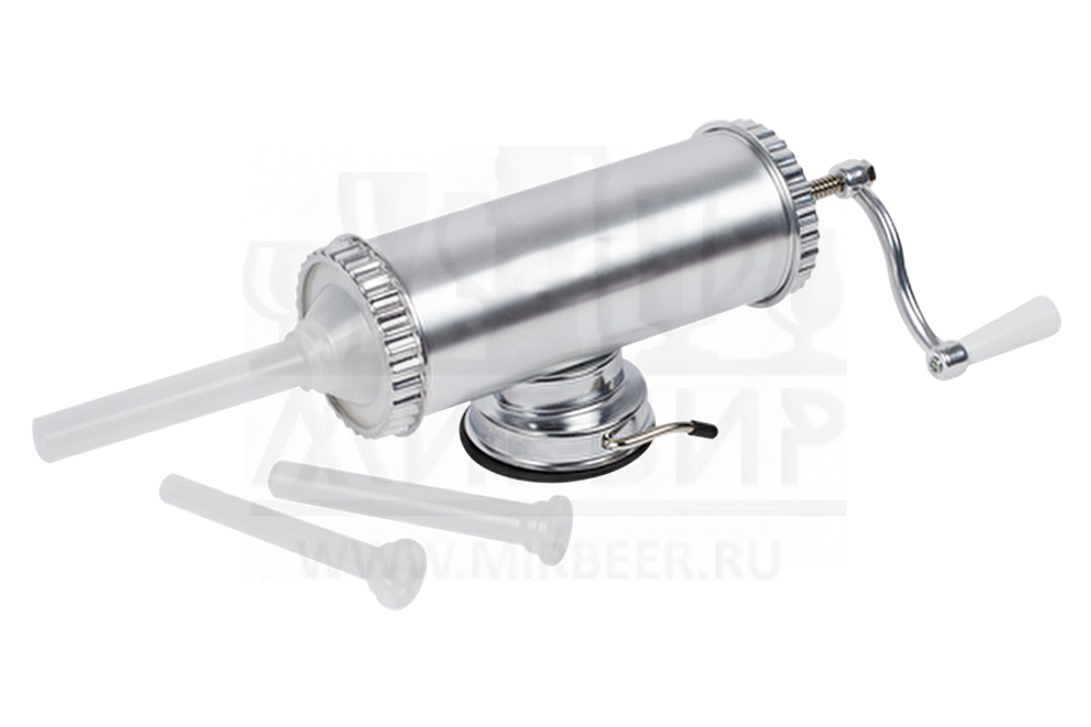 Шприц колбасный горизонтальный на 1,5 кг, алюминий