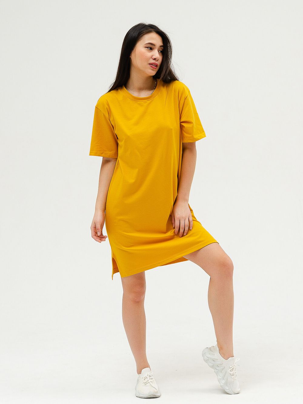 Счастье-2 платье (горчица) Lena Basco (Акция)