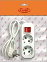 Удлинитель 2 гнезда 3 метра с выключателем
