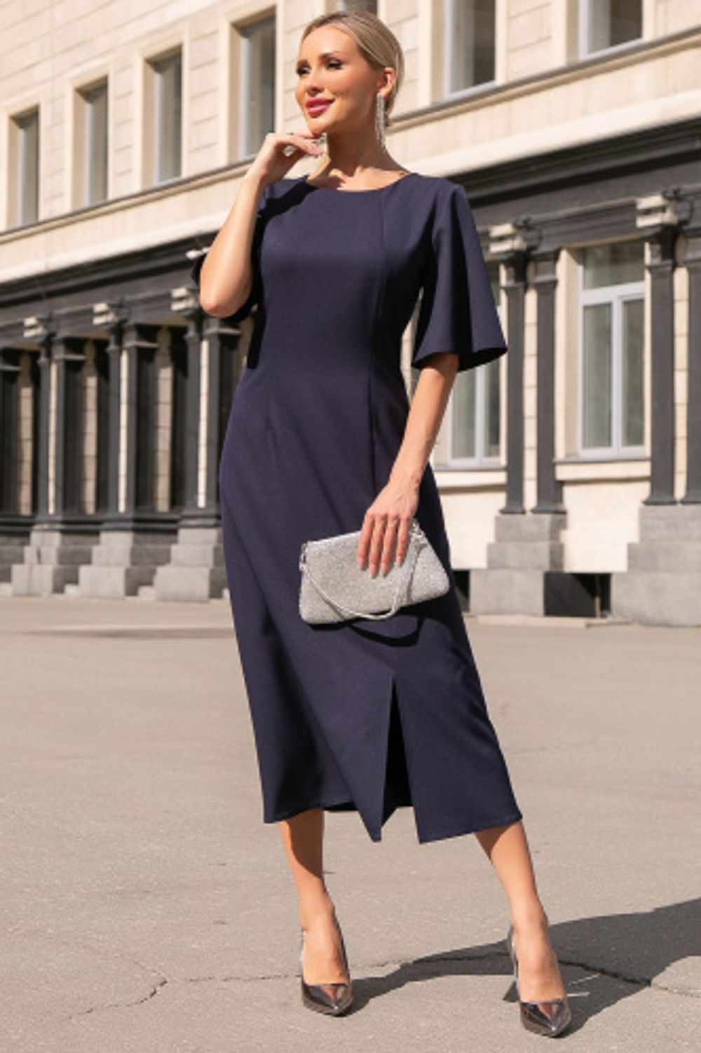 Платье "Астра" (блю) П3977 LT Collection (Акция)