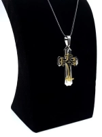 Крупный массивный крест из нержавеющей стали