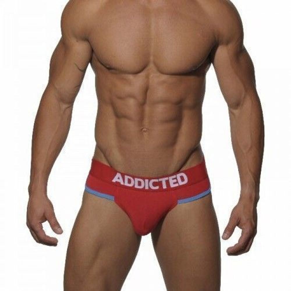 Мужские трусы брифы красные Seobean Addicted Curves Low Rise Brief Red