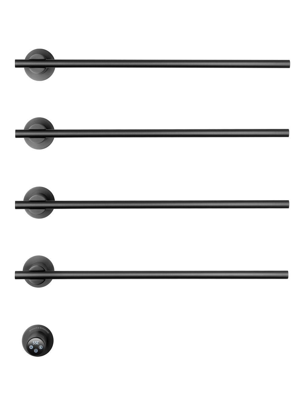 Полотенцесушитель электрический встраиваемый WONZON & WOGHAND DORTMUND, Темный графит (WW-A364-GM)