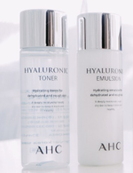AHC hyaluronic skin care mini set (toner + emulsion) – Увлажняющий набор с гиалуроновой кислотлой (travel)