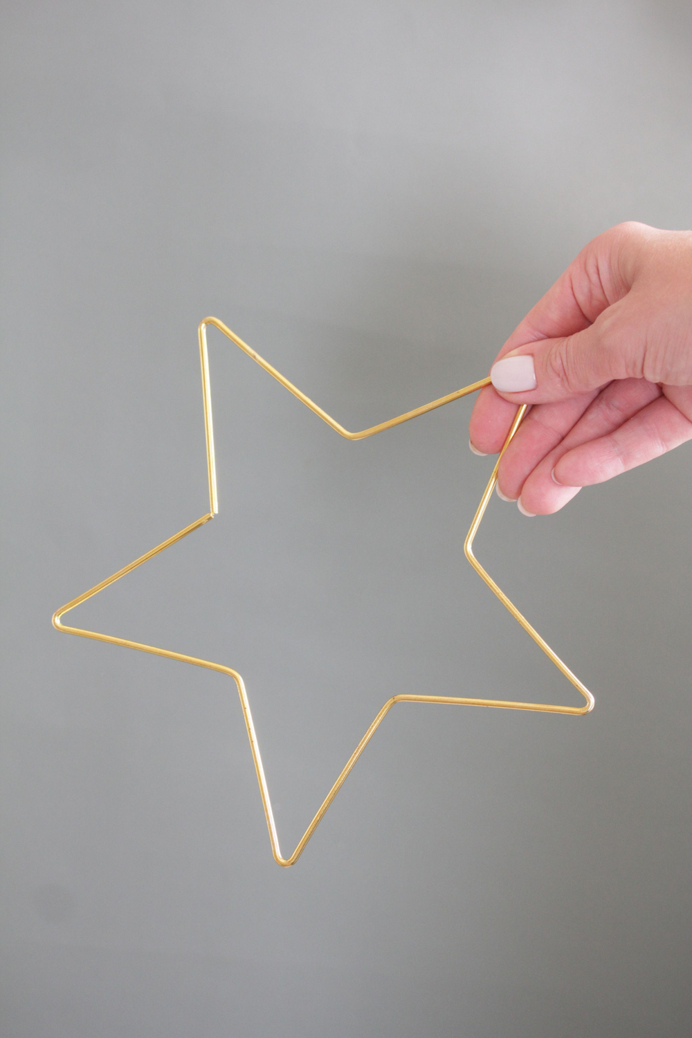 Основа для макраме Звезда металлическая 20 см, цвет золотистый, неразъемная /основа для декорирования и ловца снов