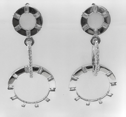 "Эстерелла" - ювелирные серьги из серебра