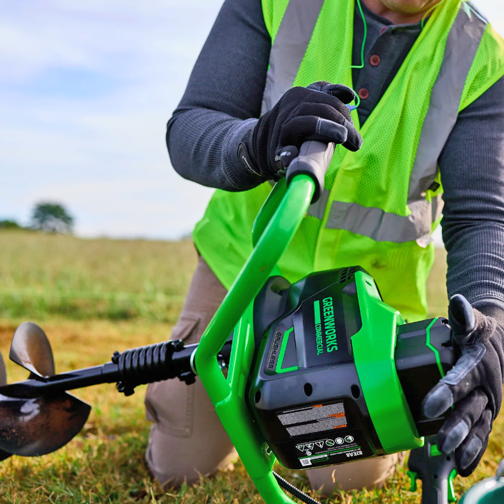 Мотобур аккумуляторный Greenworks GC-AUGER Арт. 3707907, 82V, без АКБ и  ЗУ