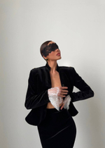 Элегантный жакет из бархата "Imba", Черный