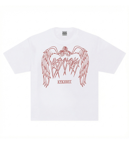 Футболка Казускома Крылья белая