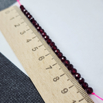 Гранат альмандин, огранка, 4мм, цена за нить 10 см