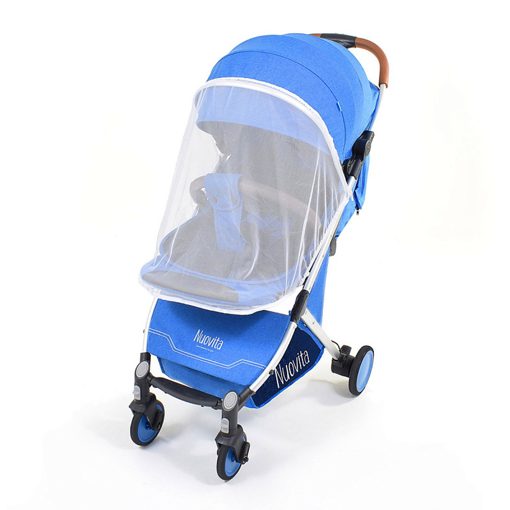 Прогулочная коляска Nuovita Giro Blu, Argento / Синий, Серебристый