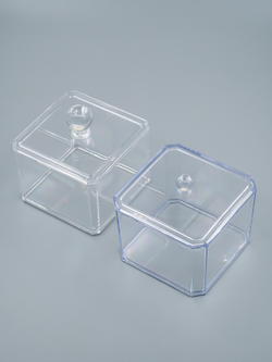 Контейнер для страз ТН-EM01 (квадратный) прозрачный