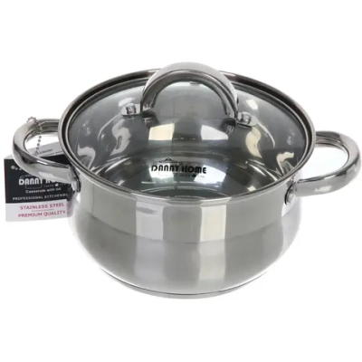 Кастрюля из нержавеющей стали BARBARA 2,7л, индукция, DH08-18