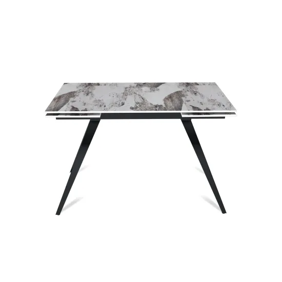 Стол "АСТИ" 120-180, керамика Pandora глянцевый , черный муар