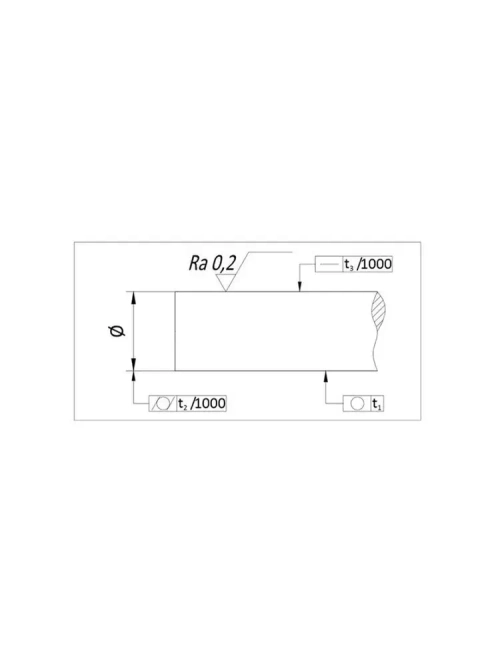 Вал прецизионный W35 L150 см TECHNIX