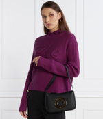 Кожаная сумка через плечо k/disk Karl Lagerfeld - черный(235W3027)