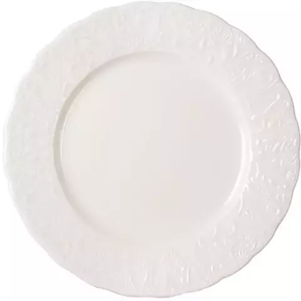 Тарелка «Крим Пера» мелкая фарфор D=25см белый