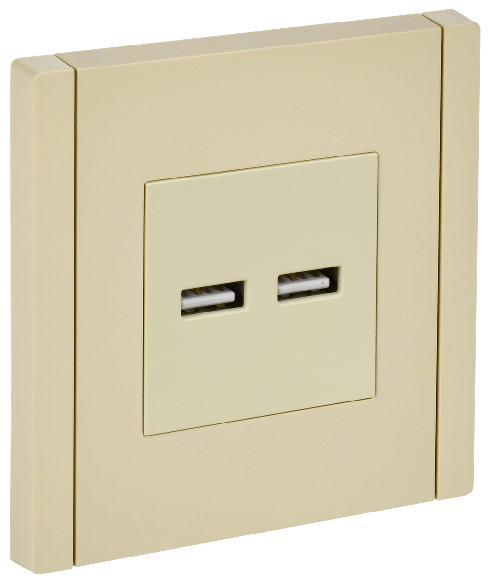 FORTE&PIANO Розетка USB A+A 3,1А FP449 ваниль IEK