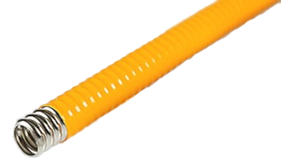 Гофрированная труба для газа Lavita HFPY 15A нержавеющая сталь, термообработанная, в жёлтой п/э оболочке (1 м)