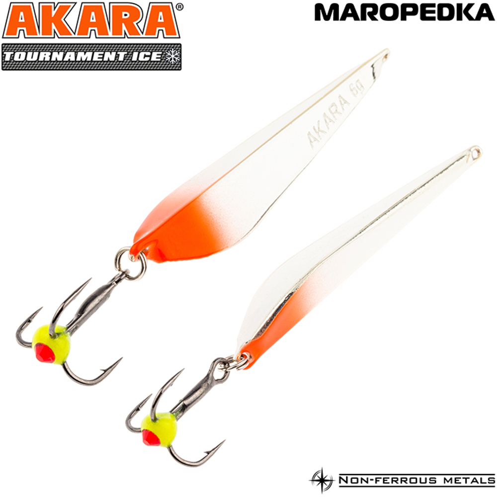 Блесна зимняя Akara Tournament Ice Maropedka 60 8 гр. 3/Sil