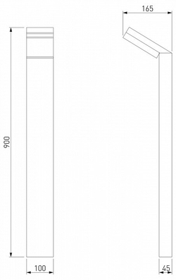 Наземный низкий светильник Elektrostandard Sensor 1542 TECHNO LED (Цвет основания Серый)