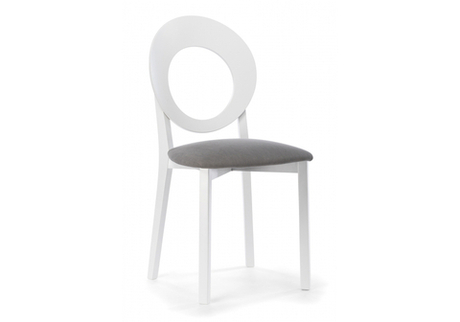 Стул деревянный Woodville Марти ткань Brendy-22, белый, ножки белые