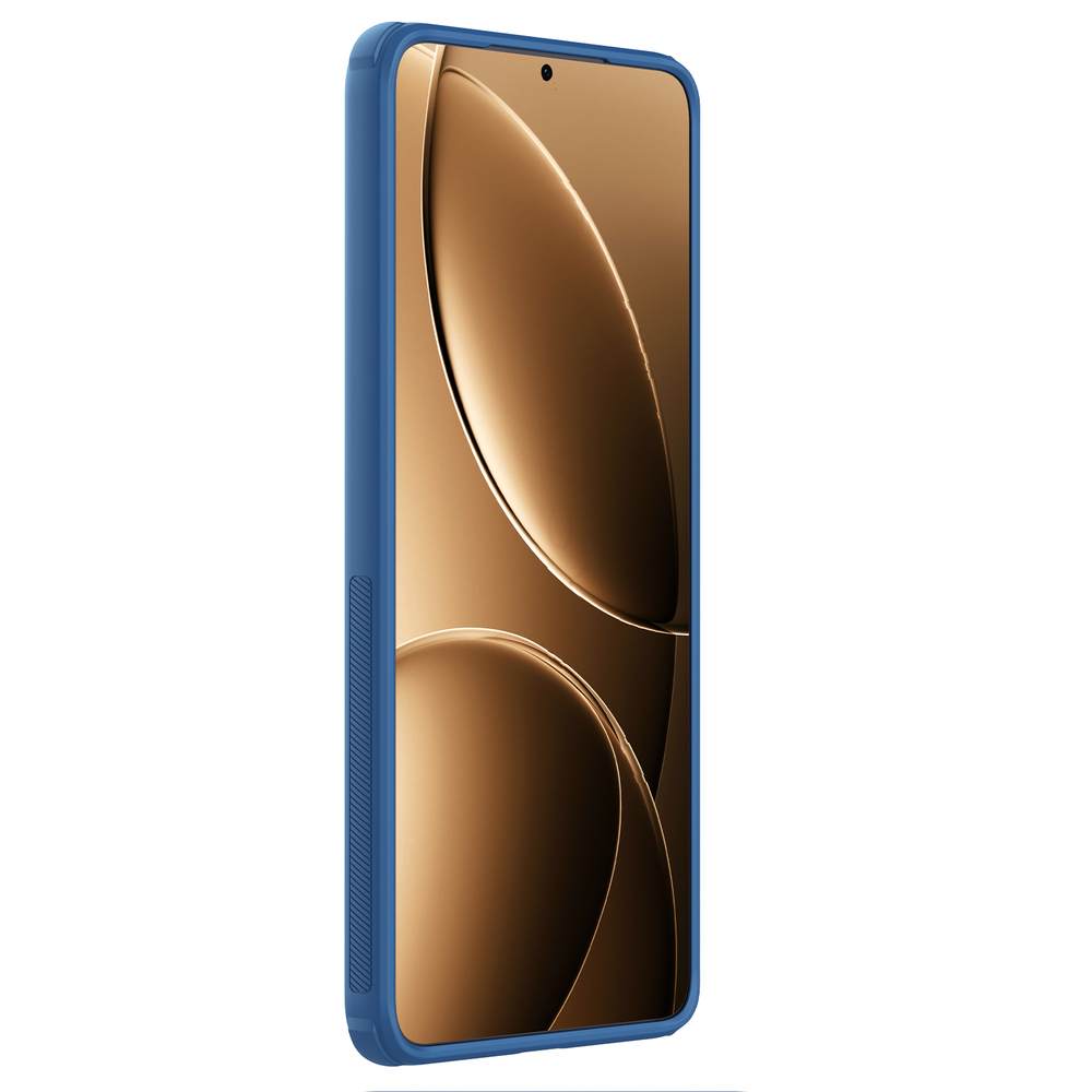 Усиленный защитный чехол синего цвета от Nillkin для Xiaomi Poco F7 Ultra и Redmi K80 Pro, серия Super Frosted Shield Pro