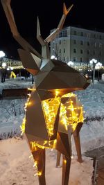 Полигональный светодиодный "Олень золотой" 4 м