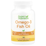 Super Nutrition, рыбий жир с омега-3, триглицерид Vivomega, 1000 мг, 90 рыбных капсул