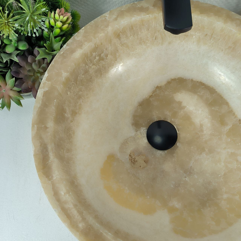 Раковина из оникса Bowl Yellow BO-64543 45*45*17 0200