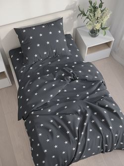 Постельное белье Сказка "Альтаир" 1,5-сп Наволочка 50х70 см 1 шт Простынь 150х215 см Пододеяльник 145х215 см, поплин