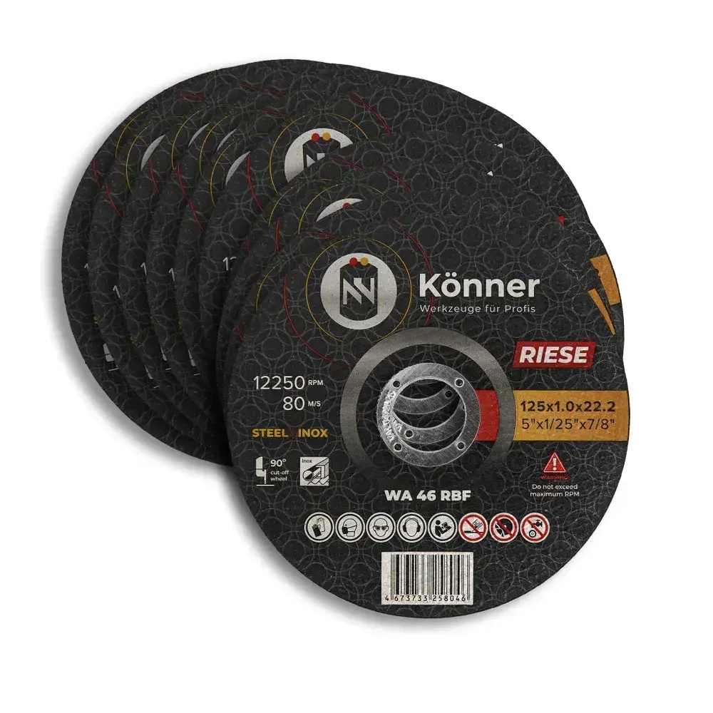 Диск отрезной KONNER RIESE 125x1.0x22.2 (10 шт)