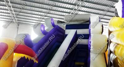 Коммерческий батут "Белый клык" с механизированной головой, размер 6*6*3,5 м