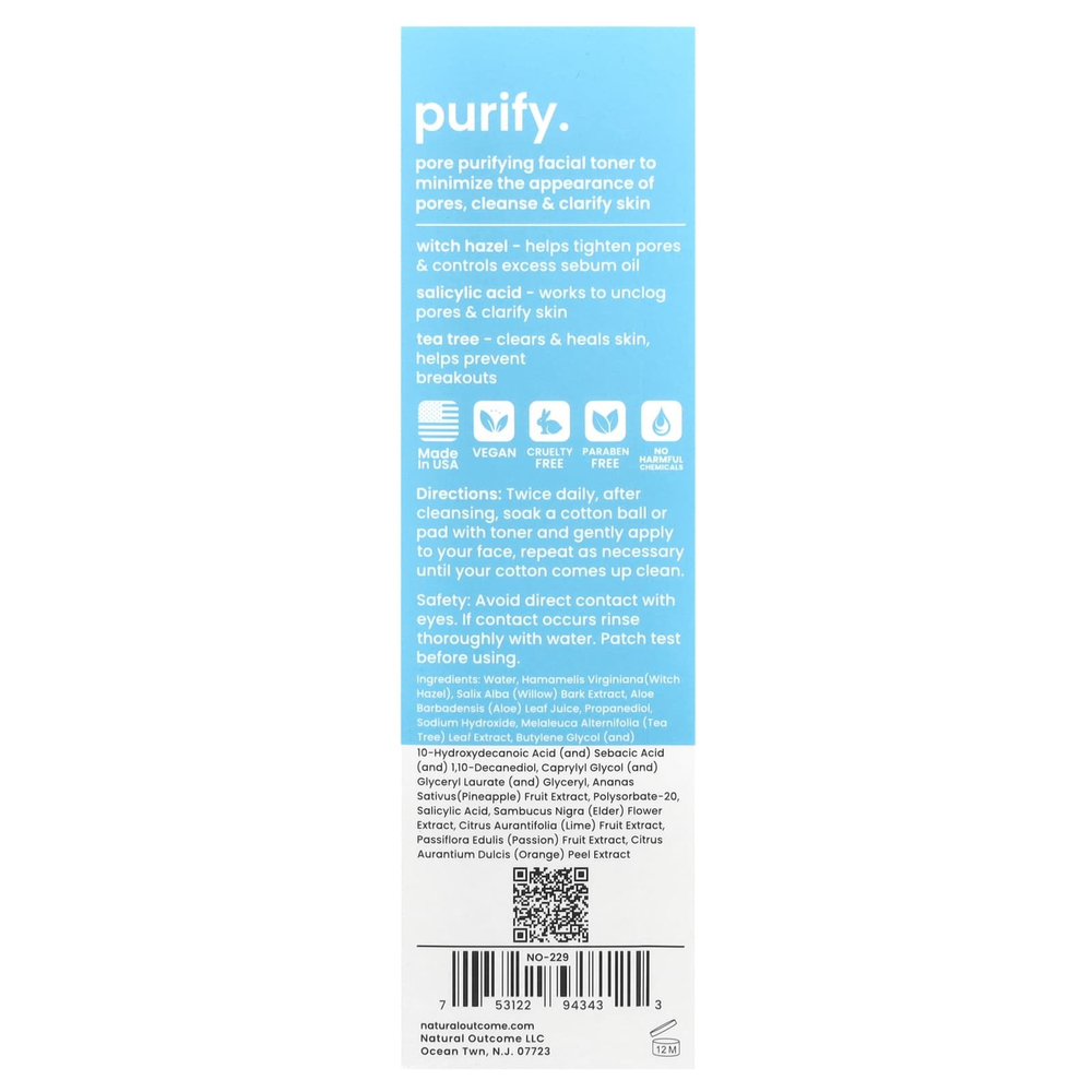 Natural Outcome, TeenSkin, тоник для очищения пор, 150 мл (5 унций)