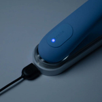 Голубой вибратор Iroha Mai Ruri - 17,4 см. (Цвет: голубой)