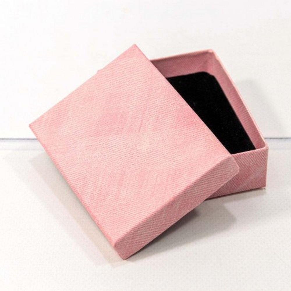 Коробка Ювелирная 7х9х2.8 см (Розовый)