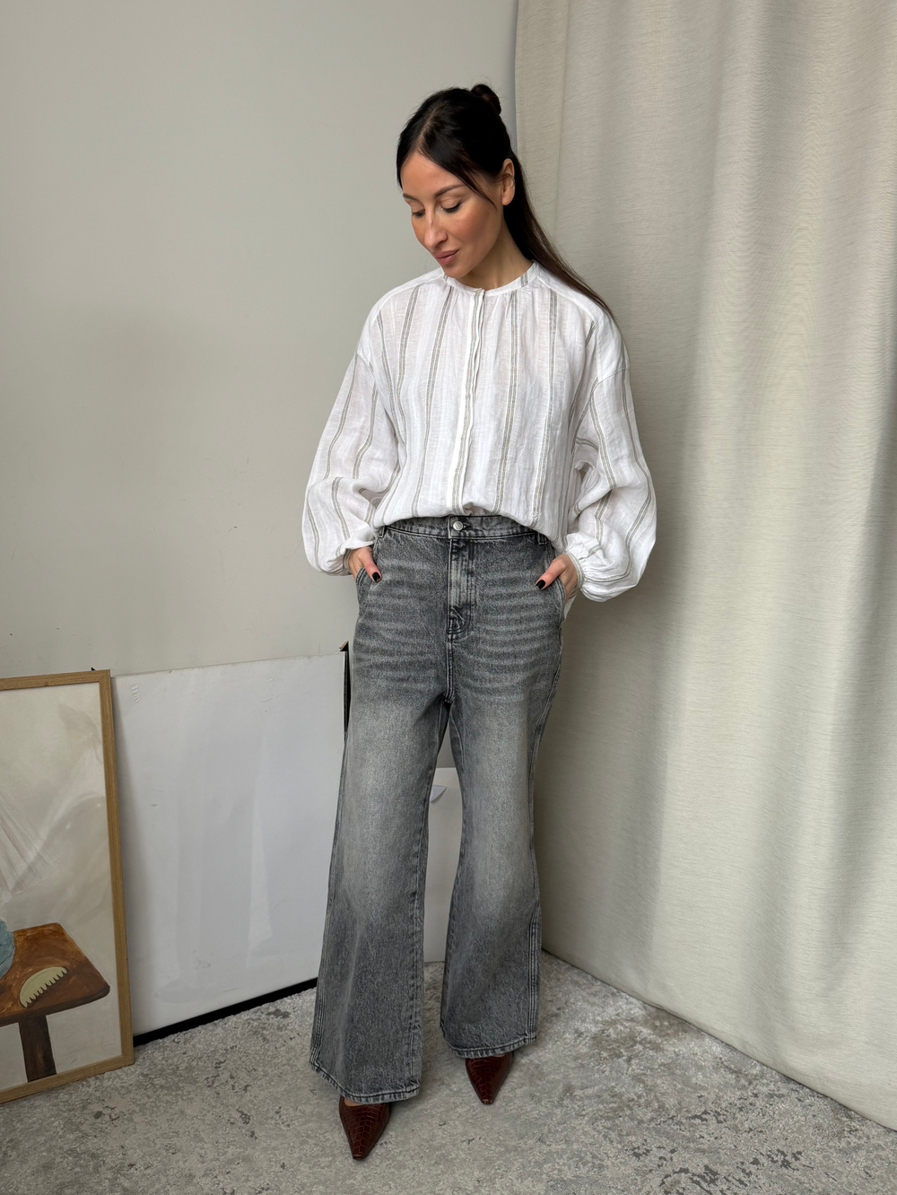 Льняная рубашка Loro Piana, S