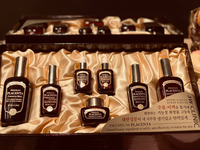 Набор 3W Clinic Набор с плацентой для комплексного ухода за лицом / Placenta 7 items set 145млх2+50млх3+30млх2