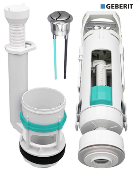 261.157.00.1 Сливной механизм Geberit Twico 2 для напольных унитазов