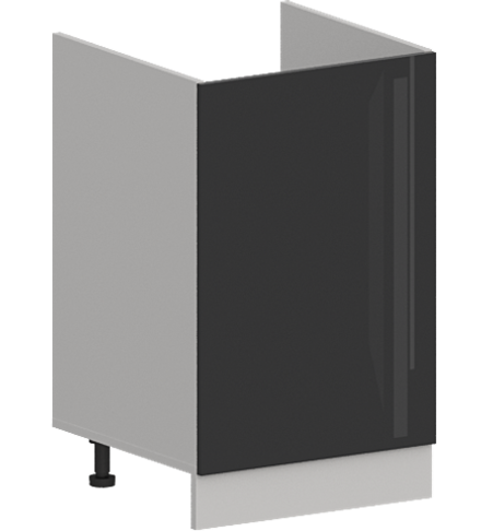 Кухня Модуль ШНМ 500 Белый / Графит Глянец