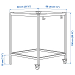 Основание столешницы - IKEA TROTTEN/ТРОТТЕН ИКЕА, 100х80х80 см, белый
