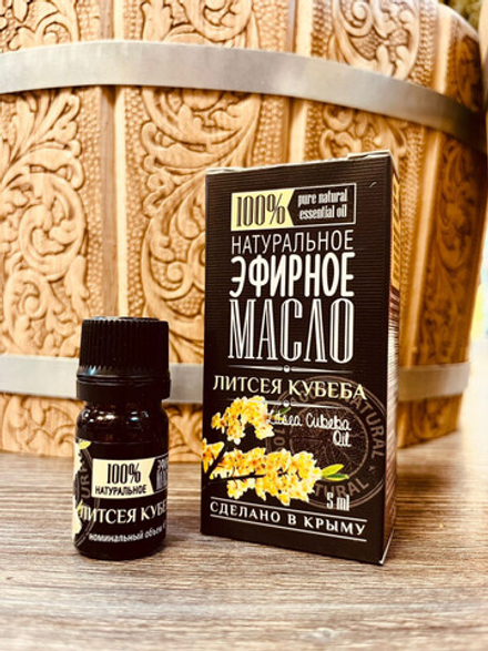 Эфирное масло Литсеи Кубеба, 5 мл, Крымские масла